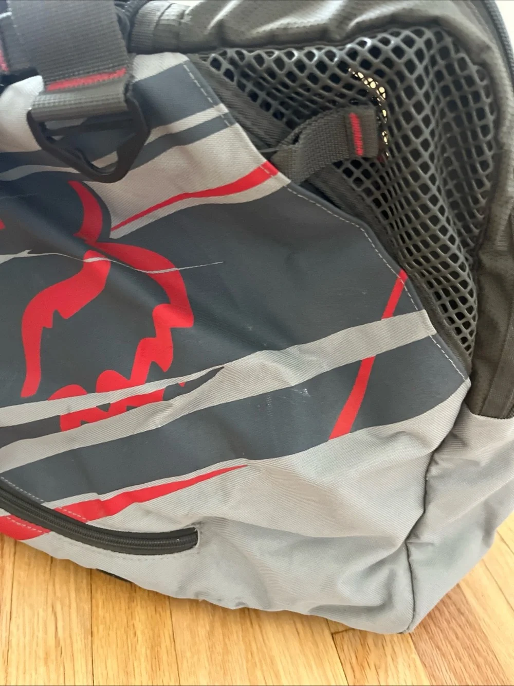 Fox Racing Motocross Canvas Duffle Bag Large With Straps ~27in X 12in X 13in